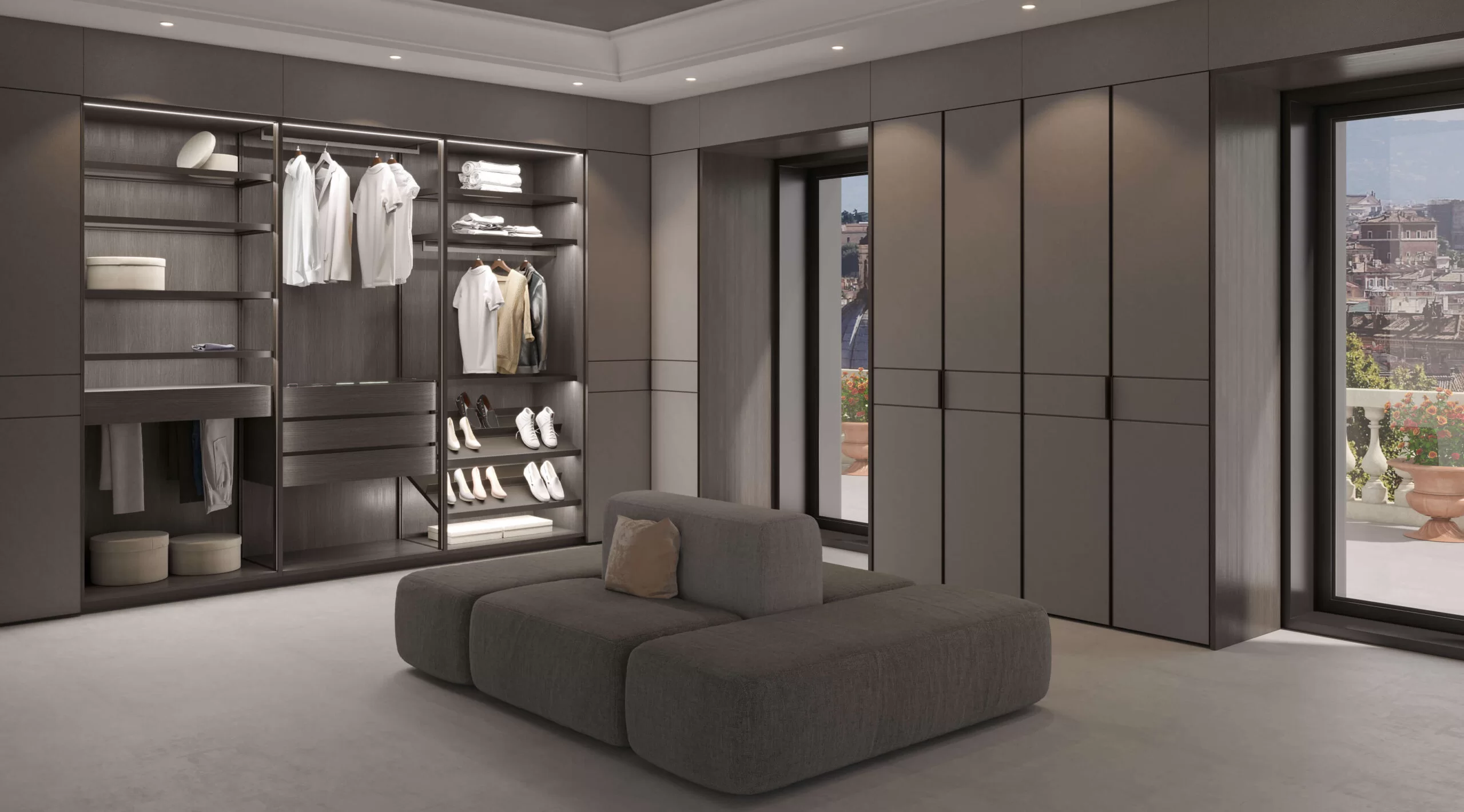 Presotto walk-in closet Technopolis Free design