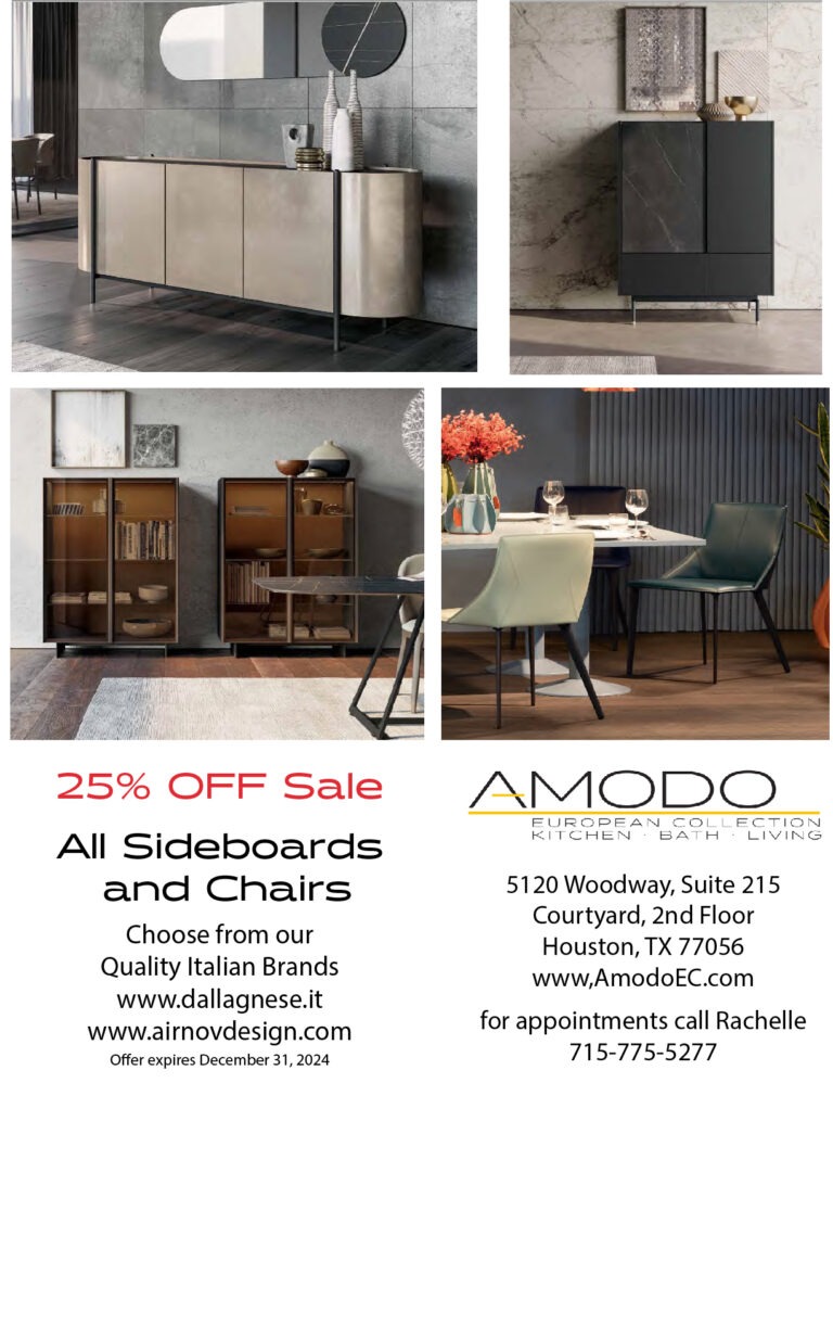 Sideboards and chairs 25% off sale.